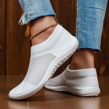 Imagem de Tênis de caminhada feminino, sapatos descalços minimalistas, sem cadarço, chinelos para uso ao ar livre, Lcs1757 Preto, 37