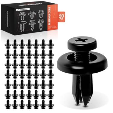 Imagem de A-Premium 50 peças para-lama dianteiro retentor de carro prendedor parafuso de pressão tipo parafuso de clipe compatível com Honda Civic DX Civic EX Civic EX-R Civic GX Civic HX Civic LX Civic Si