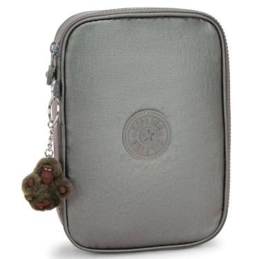 Imagem de Estojo Escolar Kipling 100 Pens Grafite Metálico