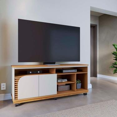 Imagem de Bancada Jurere 150cm 2 Portas De Giro - Ssx Multicoisas Cor Freijo/off White Matte