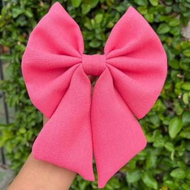 Imagem de Laço de Cabelo Feminino com Bico de Pato Adulto Acessório de Moda em para Penteados (MELANCIA LAÇO,ADULTO)