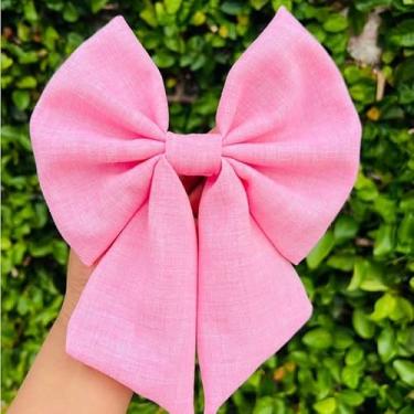 Imagem de Laço de Cabelo Feminino com Bico de Pato Adulto Acessório de Moda em para Penteados (ROSA BEBE LAÇO,INFANTIL)