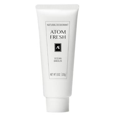 Imagem de Desodorante Atom Fresh Natural para todo o corpo – Controle de odor de longa duração 72H – Sem alumínio, sem bicarbonato de sódio – Com aminoácidos e probióticos – Rápida absorção, sem resíduo – Ocean