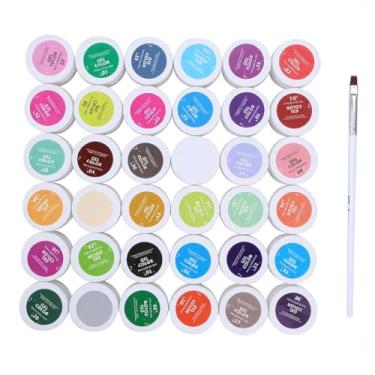 Imagem de Esmalte de Unha UV para Arte Unhas Construtor Sólido Extensão com Pincel Nox- Ingredientes Seguros Uso Cura Lâmpada Adequado Artificiais e Naturais Profissional ou Doméstico Pode Ser combinado Produto