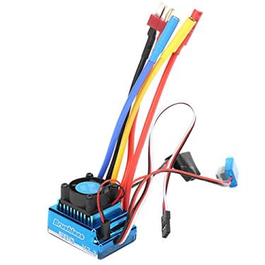 Imagem de HUIOP Controlador de Velocidade Elétrico ESC Sem Escova 80A, à Prova D'água à Prova de Poeira 1/10 1/12 Peças Barco para Carro Com Controle Remoto, Feito Componente Eletrônico e