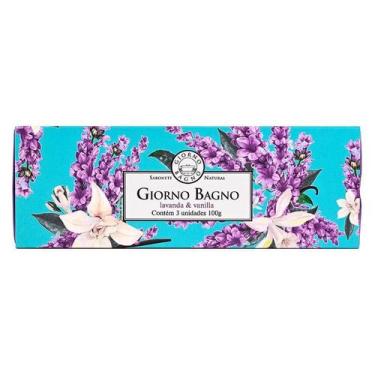 Imagem de Kit Sabonete Natural em Barra Giorno Bagno Lavanda e Vanilla 3 Unidade