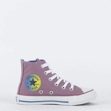 Imagem de Tênis Unissex Converse All Star Juvenil Cano Alto Roxo CK10070008