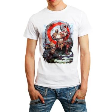 Imagem de Camiseta kratos god of war games jogos camisa masculina lançamento 01 