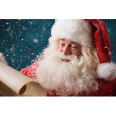 Imagem de Painel de Lona Natal Papai Noel Lista de Presentes - Fabrika de Festa,