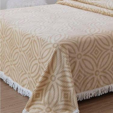 Imagem de Colcha Casal Chenille Canelada Isadora Bege Jolitex