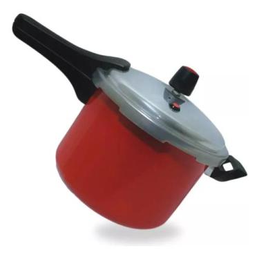 Imagem de Panela De Pressão Colorida - 4,5 Litros Fechamento Externo vermelho - 