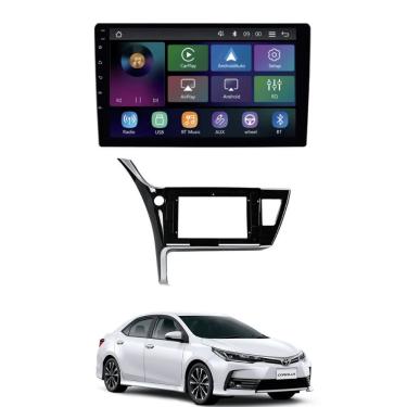 Imagem de Central Multimídia MP5 Corolla GLI 2017/2019 Tela 9" Polegadas Carplay e Android Sem Fio - Roadstar RS-9200BR Pro Line