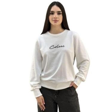 Imagem de Blusão Moletom Feminino Logo Minimalista Colcci-Feminino