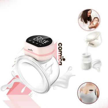 Imagem de Bomba De Tirar Leite Materno Mãos Livres Bombinha Extratora - Congratu