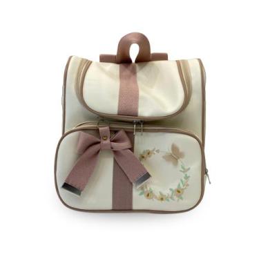 Imagem de Mochila Multiuso Maternidade Luxo Menino/Menina - FJ Baby, Nude
