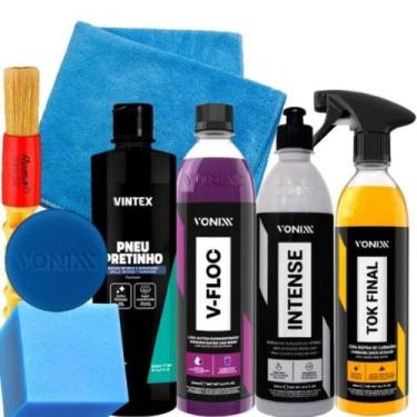 Imagem de Kit shampoo v-floc cera tok final revitalizador intense pretinho vonix