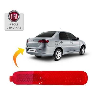 Imagem de Refletor Esquerdo Parachoque Traseiro Fiat Siena Original - FIATG, Ver