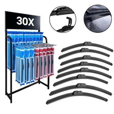 Imagem de Kit 30 Palhetas Limpador Parabrisa Gancho G 19 Polegadas - Tiger Auto