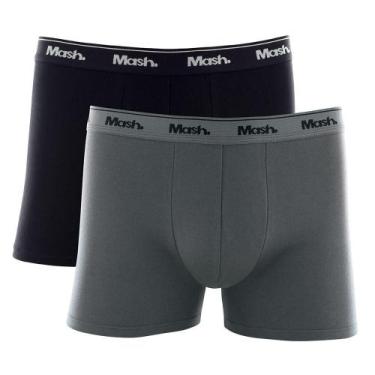 Imagem de Kit Cueca Boxer Mash 2 Peças Masculina Algodão com Elástico, Xxgg, Cin