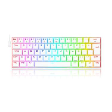 Imagem de Teclado Mecânico Gamer Draconic Pro RGB Switch Marrom ABNT2 Branco - K530W-RGB-PRO