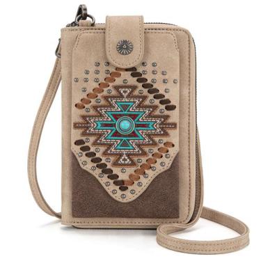 Imagem de Bolsa tiracolo para celular Montana West Aztec para mulheres