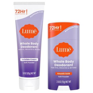 Imagem de Creme desodorante Lume Whole Body Invisible 90mL + 75g de pó macio