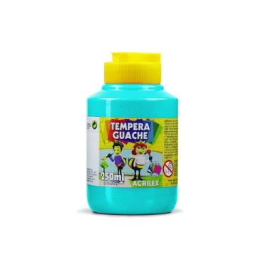 Imagem de Tinta Guache Acrilex 250ml Lavável Escolar Infantil Não Tóxica Para Ar