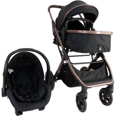 Imagem de Carrinho de Bebê Zoe + Bebê Conforto Coccon Zoe Preto - Galzerano