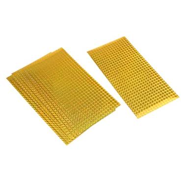 Imagem de Pacote de 5, Holográfico Flash - Reflexivo E Adesivo - de Isca de Pesca Adesivos para de Equipamento Faça Você -, Ouro