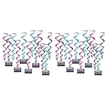 Imagem de Beistle Fita cassete, 24 peças, 44,5 cm - 78,7 cm, multicolorido