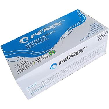 Imagem de 100 UN - Mundial Fenix - Mascara descartavel tripla Azul cirurgica com clip nasal