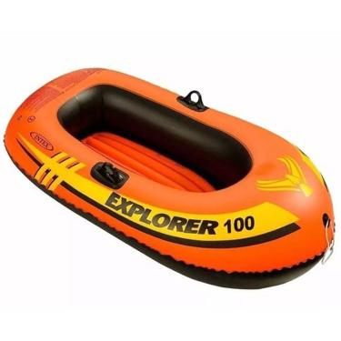 Imagem de Bote Inflável Mar, piscina, lago, represa, rio Explorer 100 Intex - 1,47m X 36cm Suporta aproximadam