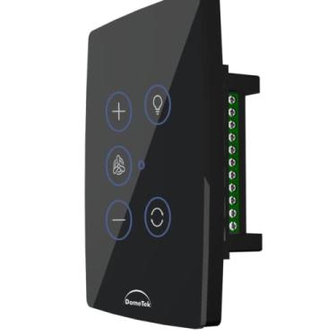 Imagem de Controle Inteligente Wi-fi Ventilador De Teto Dometek Preto (4x2, White)