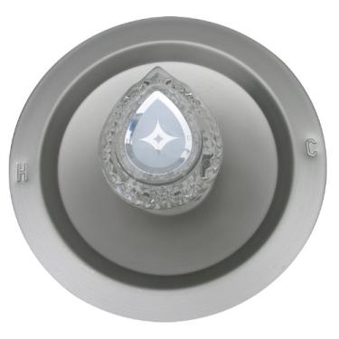 Imagem de Simpatico 31671Sn Kit de acabamento Moen Shower Legend Series com tubo e alça de parafusos de escudo de latão, níquel acetinado