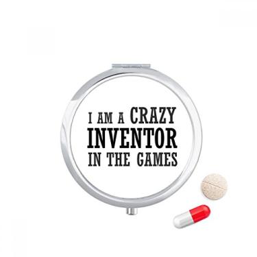Imagem de Caixa de armazenamento de remédios com compartimento para comprimidos I Am Crazy in The Games