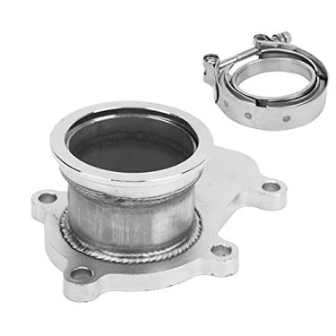 Imagem de Adaptador de flange de banda V, adaptador de flange turbo de resistência ao desgaste para Hx40 Downpipe Turbo para Wh1C Hx35 Hx35W