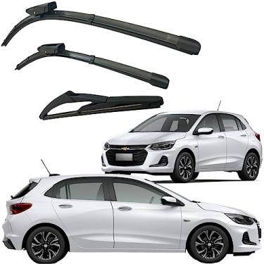 Imagem de Kit 3 Palheta Limpador Parabrisa Novo Onix 2020 á 2024