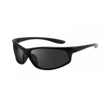 Imagem de Oculos de Sol Polarizado Masculino Esportivo Ciclista Corrida Para Pesca Com Proteção 100% UV (PRETO)