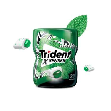 Imagem de Trident Goma De Mascar X Senses Spearmint Garrafa 54G 0 Açúcar