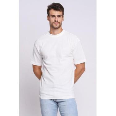 Imagem de Camiseta Masculina Malha Aplique Logo Polo Wear Off White