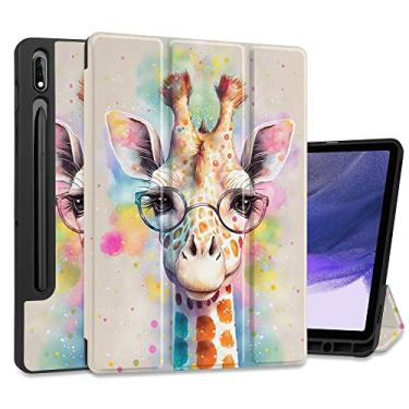 Imagem de MEEgoodo Capa para Samsung Galaxy Tab S8 11 polegadas 2022 e Galaxy Tab S7 11 polegadas 2020 com suporte para caneta, capa protetora para tablet com suporte dobrável de couro + capa traseira de TPU