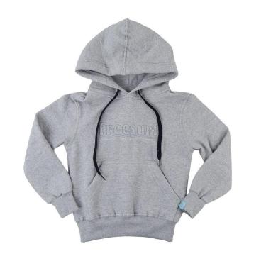 Imagem de Blusa Moletom Infantil Freesurf Waves Cinza Mescla - 1410-Unissex