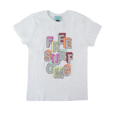 Imagem de Camiseta Infantil Feminina FreeSurf MC Baby Look Branco - 14-Feminino