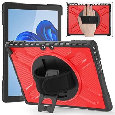 Imagem de Capa protetora resistente à prova de choque de corpo inteiro com suporte de 360° compatível com Microsoft Surface Pro 9 compatível com teclado tipo capa, capa para tablet compatível com Surface Pro 8