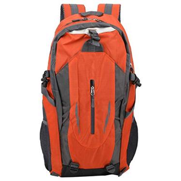Imagem de Mochila Impermeável de 6 Cores 40L, Mochila Leve para Acampamento e Caminhada Com Capa de Chuva Mochila de Viagem para Homens e Mulheres (Laranja)