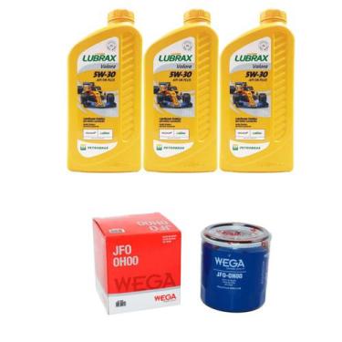Imagem de Kit Filtro E Troca Óleo 5w30 Hyundai Hb20 / Hb20s Motor 1.0 - Lubrax