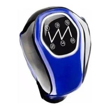 Imagem de Manopla Bola Cambio Universal 5 Marchas Azul E Preta - SHEKPARTS