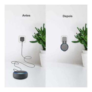 Imagem de Suporte De Parede Para Amazon Echo Dot 3 Branco - Vix 3D