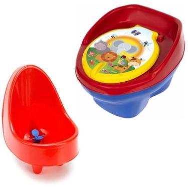 Imagem de Troninho Penico Pinico Menino Bichinhos + Mictório Criança Infantil Pi