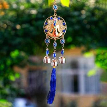 Imagem de Sino Ventos Mensageiro 7 Chakras Olho Grego Feng Shui - Althea Arte De